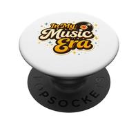 In My Music Era Vintage Retro Amante Diseño PopSockets PopGrip Adhesivo