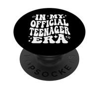 In My Official Teenager Era Funny 13th Birthday Life PopSockets PopGrip Adhesivo
