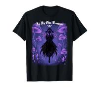 In My Own Ecosystem Mushroom Nature Goth Floating Girl Art Camiseta