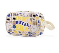 in My Royal Era - Bolsa de maquillaje transparente para regalo de hermandad, bonito caniche dorado y azul real, Royal Era Cbag Eu, Multifuncional: