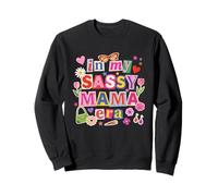 In My Sassy Mama Era - Estilo de Letra de Revista Retro Sudadera