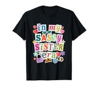 In My Sassy Sister Era - Letras Cortadas Retro 90s Vibes Camiseta