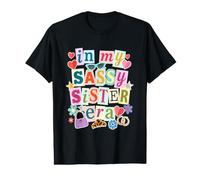 In My Sassy Sister Era - Letras Cortadas Retro 90s Vibes Camiseta gráfica económica