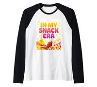 In My Snack Era Funny Foodie Confort Comer Camiseta Manga Raglan