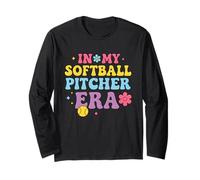 In My Softball Pitcher Era Groovy Fastpitch Softball Girls Manga Larga