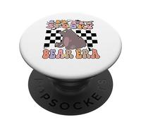 In My Spooky Bear Era Groovy Halloween Animals Costume PopSockets PopGrip Adhesivo