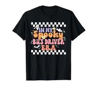 In My Spooky Bus Driver Era Retro Groovy Halloween Costume Camiseta gráfica económica, Hombre, Negro, L