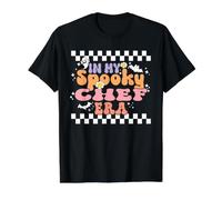 In My Spooky Chef Era Retro Groovy Funny Halloween Camiseta gráfica económica, Hombre, Negro, L