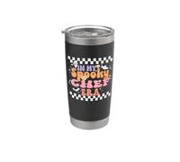 In My Spooky Chef Era Retro Groovy Funny Halloween Vaso térmico de acero inoxidable de doble pared