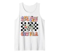 In My Spooky Cow Era Groovy Halloween Animals Costume Camiseta sin Mangas