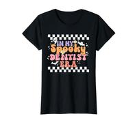 In My Spooky Dentist Era Retro Groovy Halloween Costume Camiseta gráfica económica, Mujer, Negro, XS