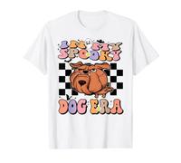 In My Spooky Dog Era Groovy Halloween Dogs Costume Camiseta gráfica económica, Hombre, Blanco, S