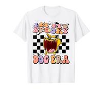 In My Spooky Dog Era Groovy Halloween Dogs Costume Camiseta gráfica económica, Hombre, Blanco, S