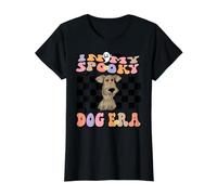 In My Spooky Dog Era Groovy Halloween Dogs Costume Camiseta gráfica económica, Mujer, Negro, M