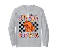 In My Spooky Dog Era Groovy Halloween Dogs Costume Manga Larga