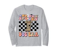 In My Spooky Dog Era Groovy Halloween Dogs Costume Manga Larga