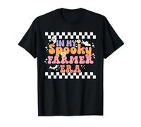In My Spooky Farmer Era Retro Groovy Halloween Costume Camiseta