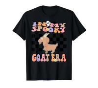 In My Spooky Goat Era Groovy Halloween Animals Costume Camiseta gráfica económica, Hombre, Negro, S