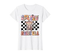 In My Spooky Monkey Era Groovy Halloween Animals Costume Camiseta gráfica económica, Mujer, Blanco, S