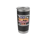 In My Spooky Physician Era Retro Groovy Halloween Costume Vaso térmico de acero inoxidable de doble pared