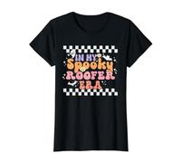 In My Spooky Roofer Era Retro Groovy Halloween Costume Camiseta gráfica económica, Mujer, Negro, L
