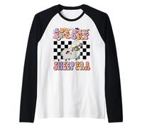 In My Spooky Sheep Era Groovy Halloween Animals Costume Camiseta Manga Raglan