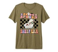 In My Spooky Sheep Era Groovy Halloween Animals Costume Camiseta Premium