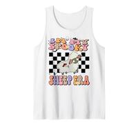 In My Spooky Sheep Era Groovy Halloween Animals Costume Camiseta sin Mangas