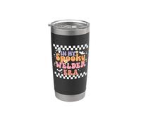 In My Spooky Welder Era Funny Retro Groovy Halloween Welder Vaso térmico de acero inoxidable de doble pared