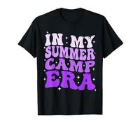 In My Summer Camp Era Groovy Funny Camping Camper Vacaciones Camiseta