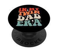 In My Twin Dad Era Funny Father's Day For New Dad of Twins PopSockets PopGrip Adhesivo