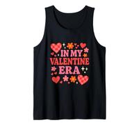 In My Valentine Era Corazones Rosas Flores Amor San Valentín Camiseta sin Mangas