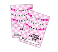 In My Valentine Era - Tarjetas de clase para el día de San Valentín | Paquete de 30 unidades de 10 x 15 cm para la escuela de los niños Pop Country Singer Eras inspiradas en la amistad pulsera del día