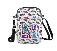 in My Whale Shark Era - Bolsa de maquillaje con diseño de animales oceánicos, regalo para los amantes de los tiburones ballena, Whale Shark Era Cr Eu, Bolsa de cosméticos con impresión