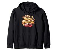 In My Wine Tasting Era Retro Funny Beber Floral Design Sudadera con Capucha