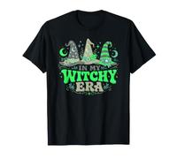 in My Witchy Era Lucky Green Witch Hat Halloween Diseño Camiseta