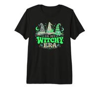 in My Witchy Era Lucky Green Witch Hat Halloween Diseño Camiseta Premium