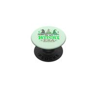 in My Witchy Era Lucky Green Witch Hat Halloween Diseño PopSockets PopGrip Adhesivo