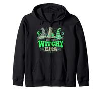 in My Witchy Era Lucky Green Witch Hat Halloween Diseño Sudadera con Capucha