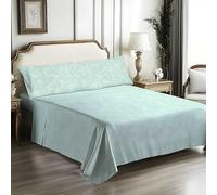 IN NICE Juego de Sabanas 3 Piezas 135x200 - Poliéster Microfibra - Sábana Bajera, Sábana Plana y 1 Funda de Almohada(Cama 135, ONIL Verde)