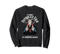 In Nomine Patris Et Filii Devil Graphic Sarcasm Declaración Sudadera