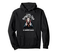 In Nomine Patris Et Filii Devil Graphic Sarcasm Declaración Sudadera con Capucha