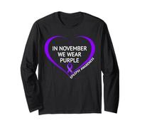 In November We Wear Purple Epilepsy Awareness Month 2026 Manga Larga