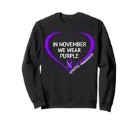 In November We Wear Purple Epilepsy Awareness Month 2026 Sudadera