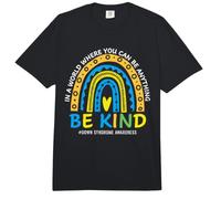 In October We Wear Blue Yellow Down Syndrome Awareness Comfort Colors Adult Heavyweight T-Shirt