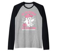 In October We Wear Pink Breast Cancer Awareness Camiseta Manga Raglan