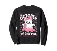 In October We Wear Pink Breast Cancer Awareness Fantasma Sudadera