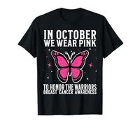 In October We Wear Pink Breast Cancer Awareness Support Camiseta