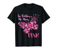 In October We Wear Pink Butterfly Camiseta