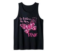 In October We Wear Pink Butterfly Camiseta sin Mangas